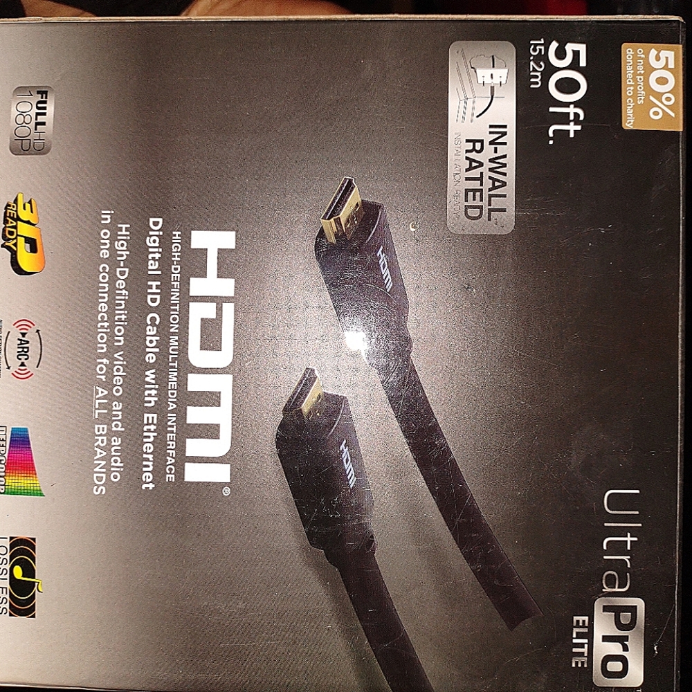 Ultra Pro Elite 50ft HDMI Cable with Ethernet *New in box
